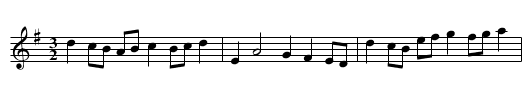 Chesheire Round, A - staff notation