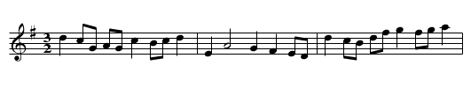 Cheshire ROUND,3rd setting - staff notation