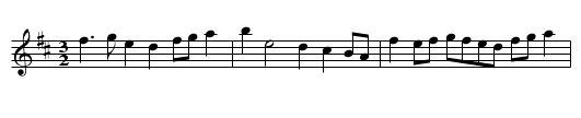 Cheshire round - staff notation