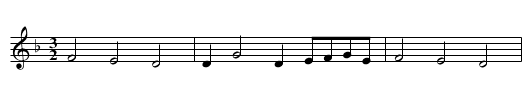Cheshire Round - staff notation