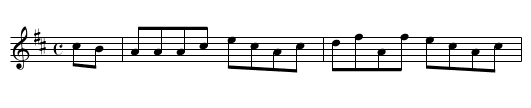 Chester Castle [3] - staff notation