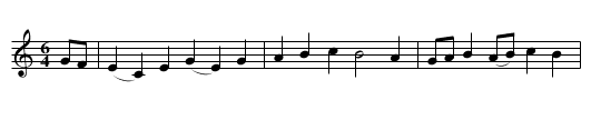 Chester Jigg - staff notation