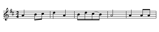 Chester - staff notation