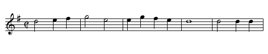Chester - staff notation
