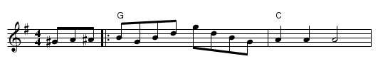 Chestnut Reel - staff notation