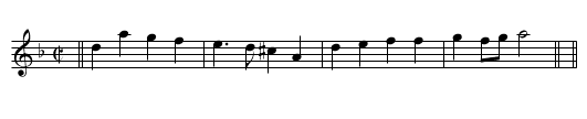Chestnut - staff notation