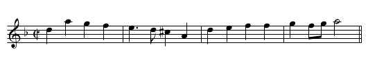 Chestnut - staff notation