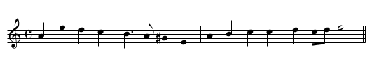 Chestnut - staff notation