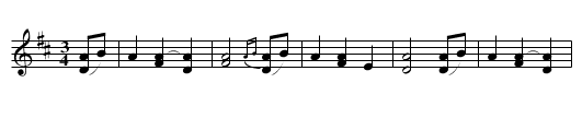 Cheyenne Waltz - staff notation
