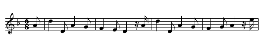 Chi mi na feidh air a bhealach - staff notation
