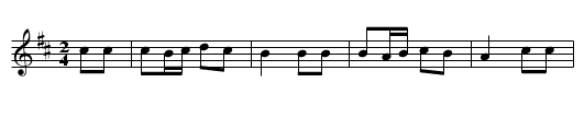 Chibreli - staff notation
