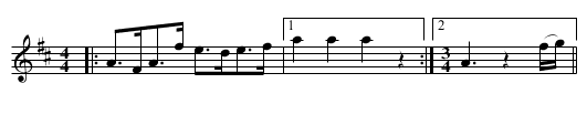Chicago Glide - staff notation