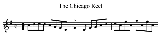 Chicago Reel, The - staff notation