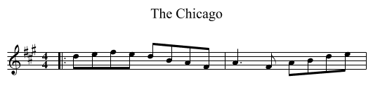 Chicago, The  - staff notation
