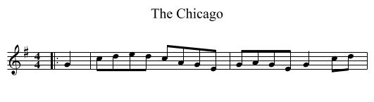 Chicago, The  - staff notation