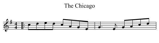 Chicago, The  - staff notation