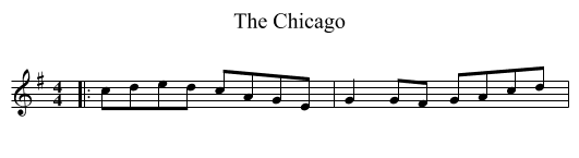 Chicago, The  - staff notation