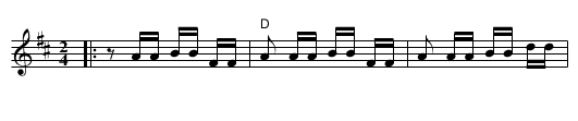 Chicken Dance  [D] - staff notation