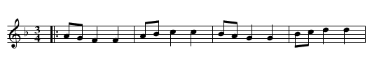 Chickens and Asparagus - staff notation