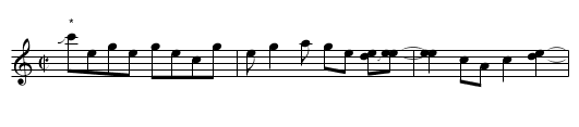 Chickens don't Roost too High - staff notation