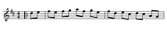 Chief O'Neill's Favourite - staff notation