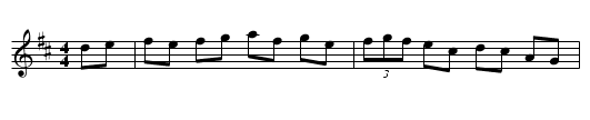 Chief o'Neill's favourite - staff notation
