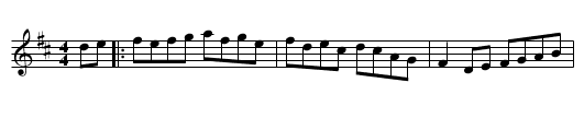 Chief O'Neill's Favourite - staff notation