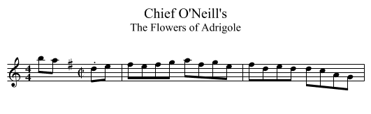 Chief O'Neill's - staff notation