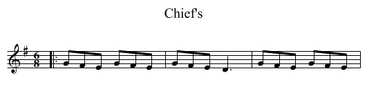 Chief's - staff notation