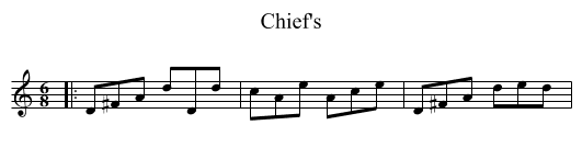 Chief's - staff notation