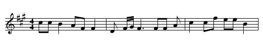 Chil' Brenton - staff notation