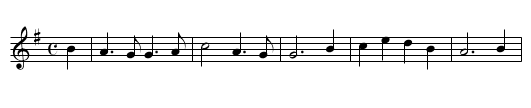 Childen in the Wood - staff notation