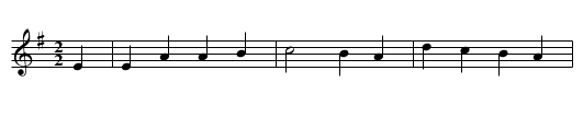 Childgrove (ADor) - staff notation