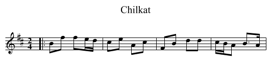 Chilkat - staff notation