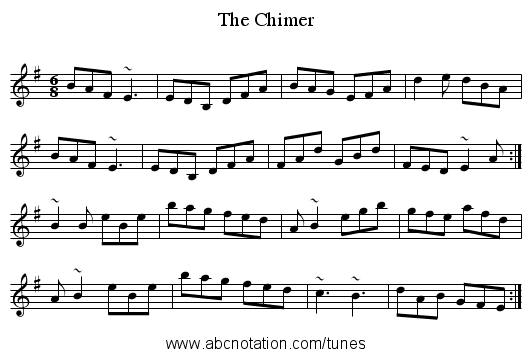 Chimer, The - staff notation