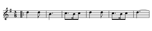 Chin, chirín, chin - staff notation