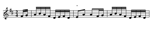 Chinky Pin [2] - staff notation
