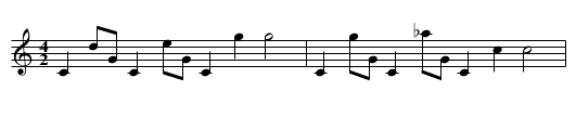 Chiu K'uang (Jiu guang: Weintrunkenheit) - staff notation
