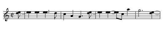 Choctaw Bill - staff notation