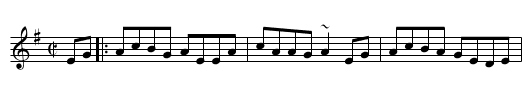 Chois Tinn, An - staff notation