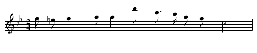 Chongcha wankai chongcha guo - staff notation
