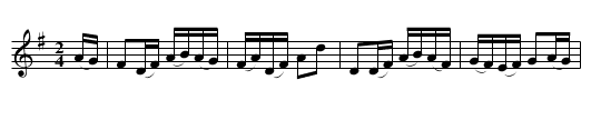 CHORUS JIG [1] - staff notation