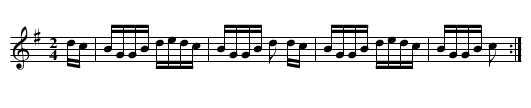 Chorus Jig [1] - staff notation