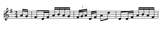 Chorus Jig [1] - staff notation