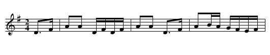 Chorus Jig [1] - staff notation