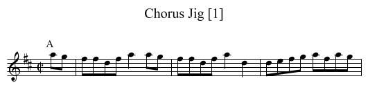 Chorus Jig [1] - staff notation