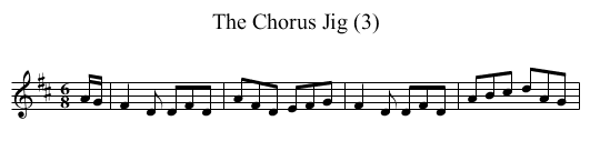 Chorus Jig (3), The - staff notation