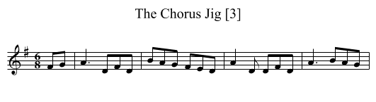 Chorus Jig [3], The - staff notation