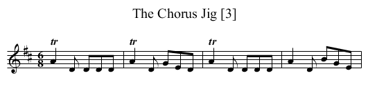 Chorus Jig [3], The - staff notation