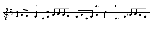 Chorus Jig - staff notation